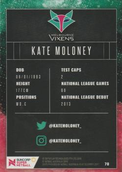 2018 Tap 'N' Play Suncorp Super Netball #78 Kate Moloney Back